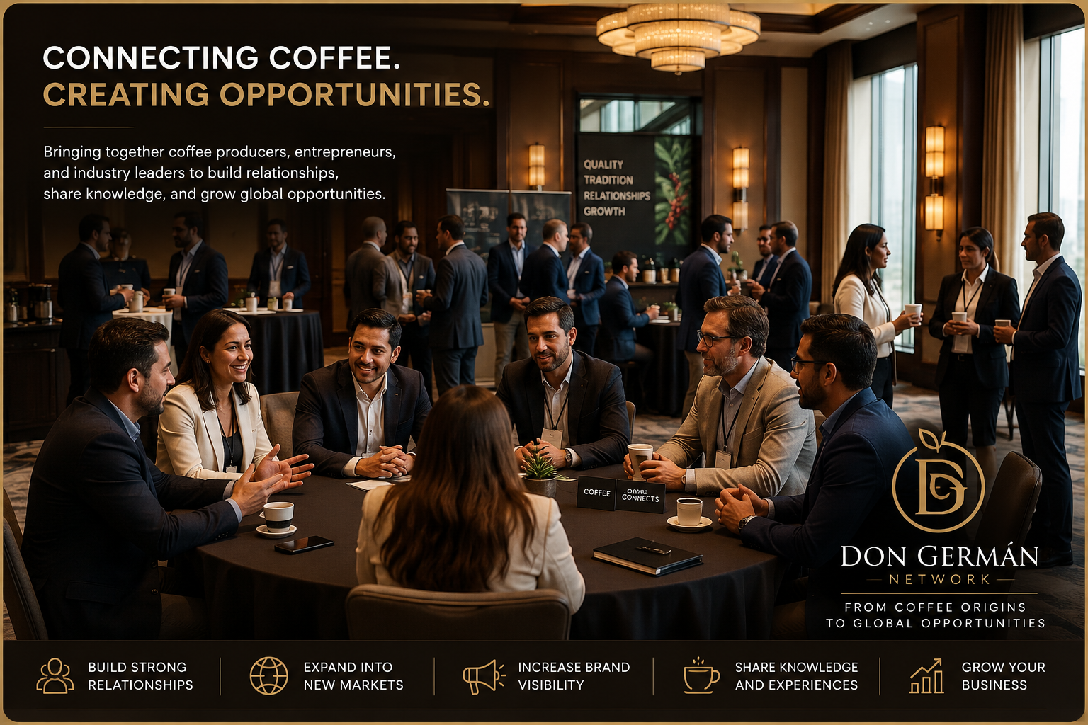 Don Germán Coffee Network connecting coffee brands and industry partners